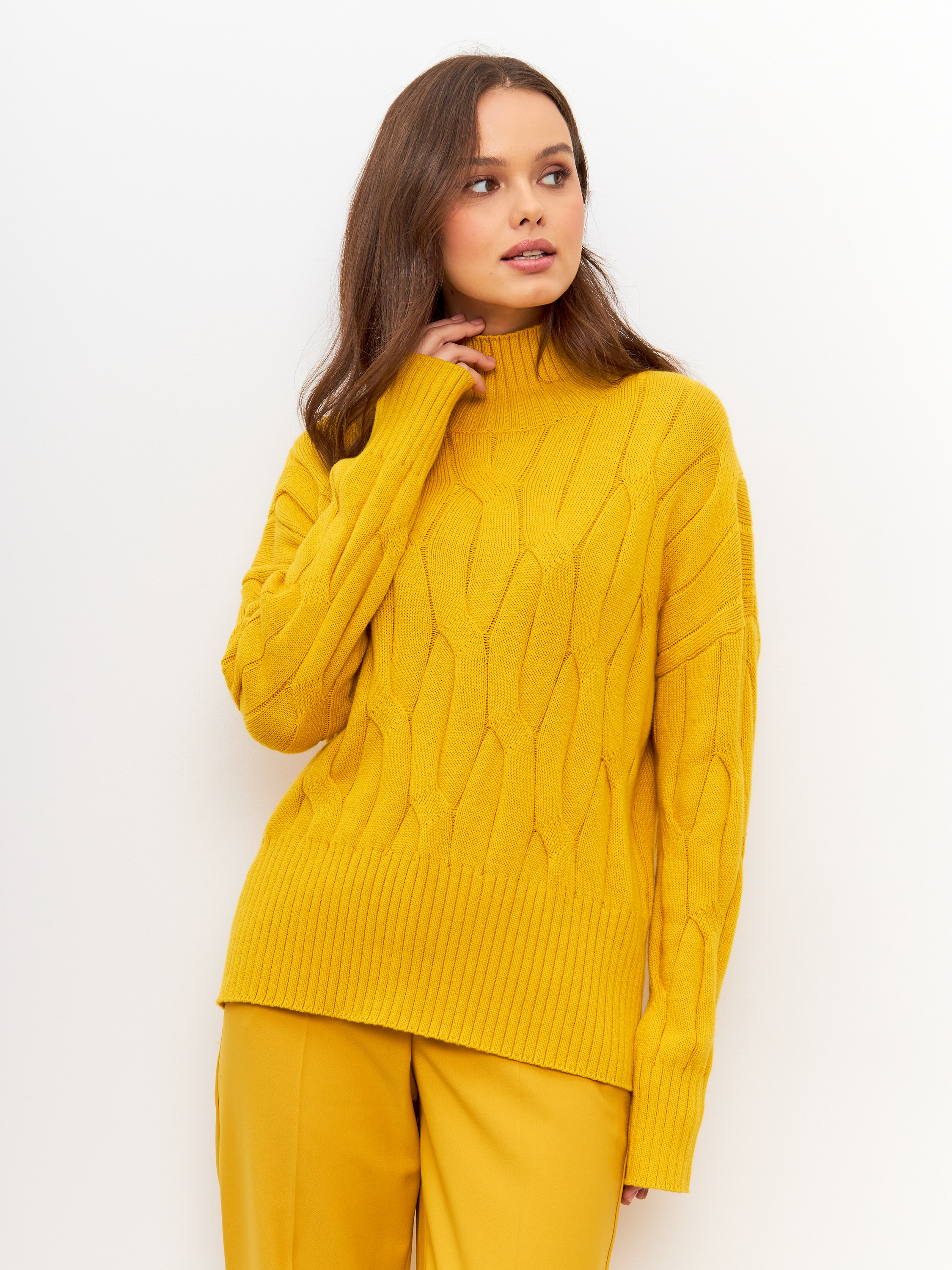 Желтый свитер Остин